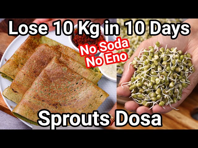Green Moong Sprouts Dosa