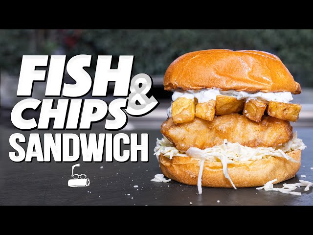 The ultimate fish and chips sandwich