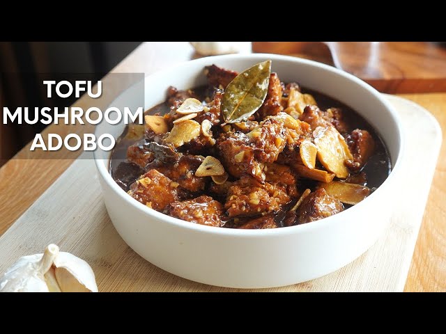 Tofu and Mushroom Adobo