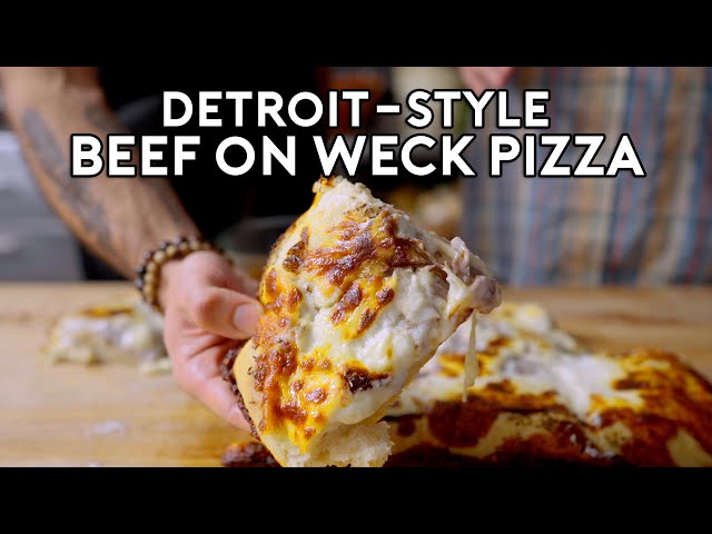 Detroit-Style Beef on Weck Pizza