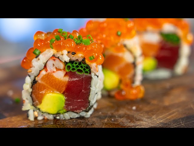 Mixed Seafood Sushi Roll