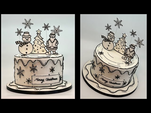 Christmas Comic Cake
