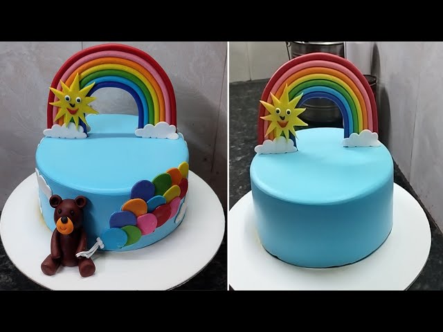 Rainbow Birthday Cake Design