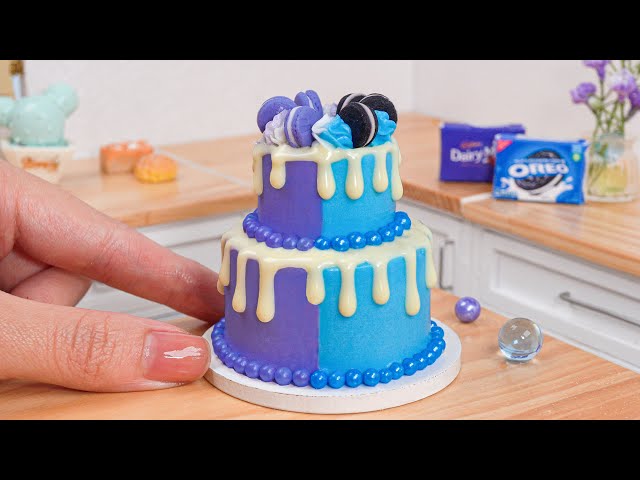 Wonderful Miniature Half Dairy Milk Half Oreo Cake Decorating | The Best Tiny Chocolate Cake Idea