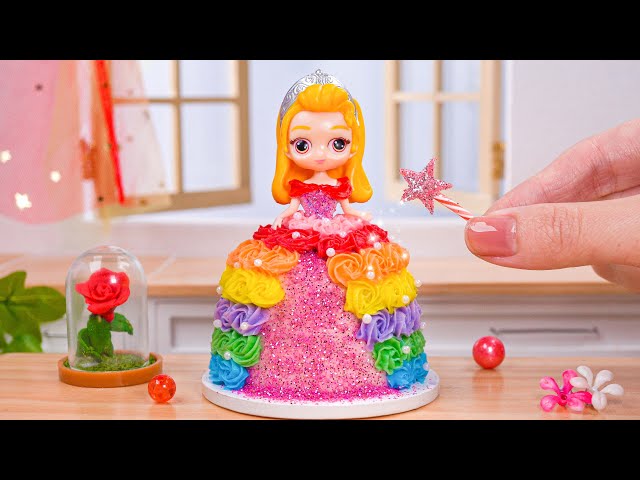 Beautiful Miniature Princess Cake Decorating