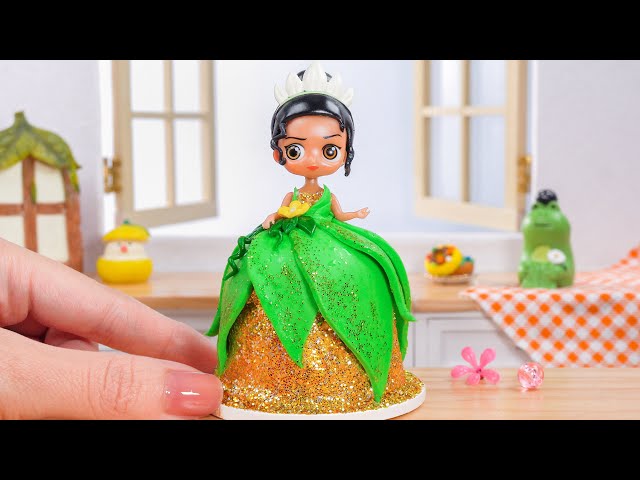 Beautiful Miniature Tiana Princess Cake Decorating | Satisfying Tiny Tsunami Princess Cake Tutorial