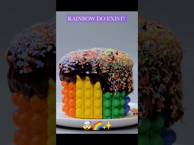 Rainbow Cake decorating