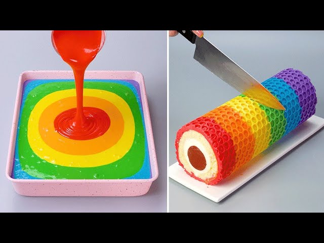 Amazing Rainbow Cake Decorating