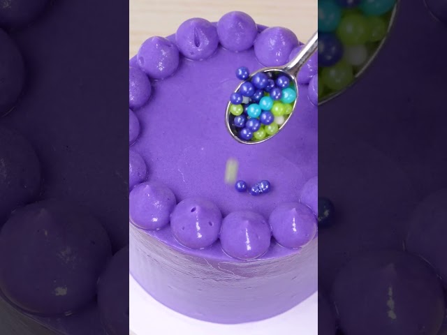Perfect Miniature Purple Cake Design