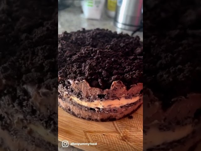 Chocolate Custard Cookie Cake