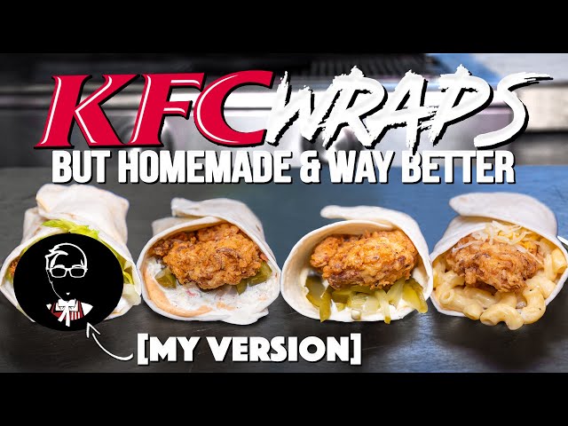 Kentucky fried chicken wraps