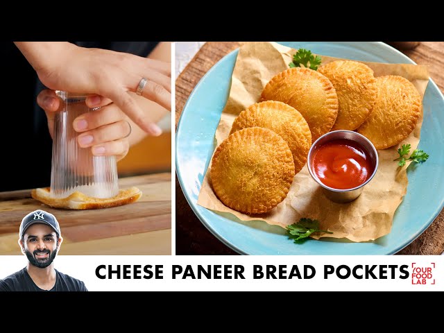Cheesy Paneer Bread Pockets