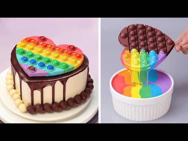Fantastic Rainbow Cake Decorating For Birthday Party