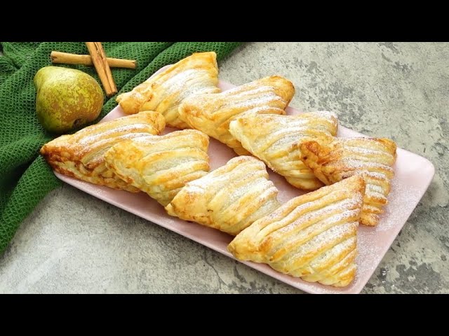 Quick pear pastries