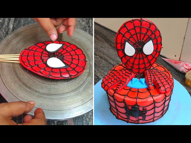 Parfect Spider Man Cake Decoration ideas