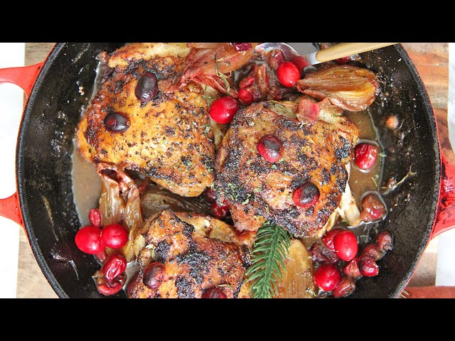 Cranberry Rosemary Roasted Chicken