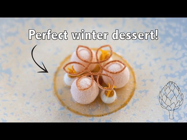 Delicious winter mandarin & vanilla dessert
