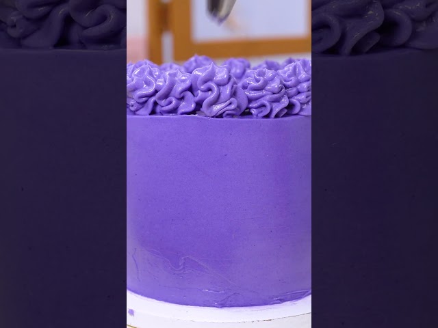 Delicious Miniature Ube Cake Decorating