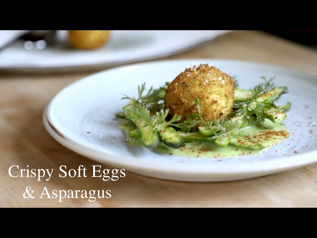 Crispy Soft Eggs & Asparagus