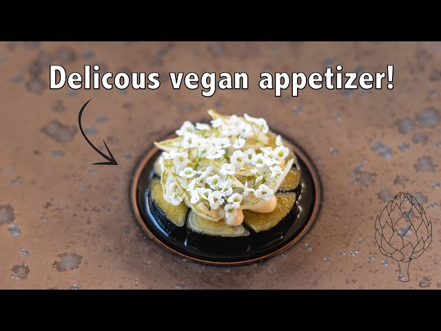 Delicious vegan braised leek dish  | Christmas menu special appitizer!