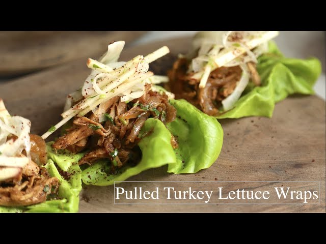 Pulled Turkey Lettuce Wraps