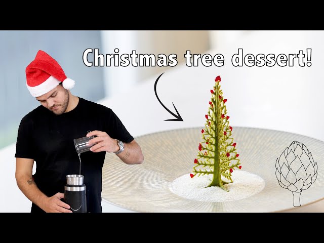 Christmas tree dessert