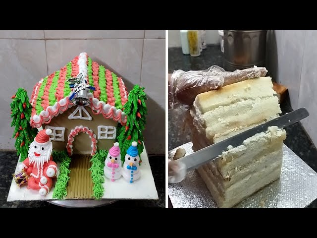 Christmas House Cake Design