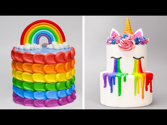 Top Amazing Rainbow Cake Decorating