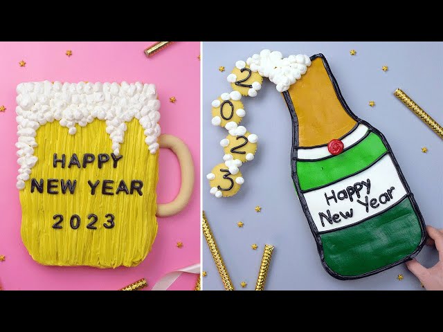 Awesome DIY New Year Cake Decorating