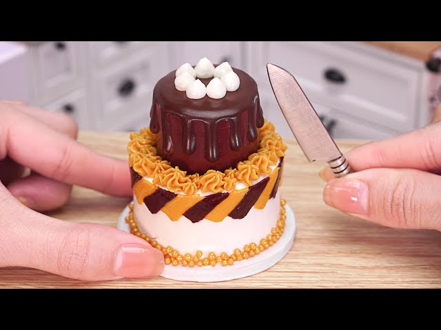 Fancy Miniature Chocolate New Year 2023 Cake