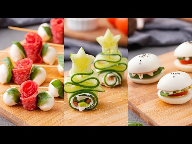 3 easy and original appetizers for New years eve dinner