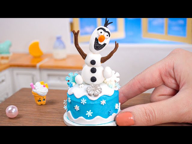 Amazing Miniature Olaf Cake Decorating