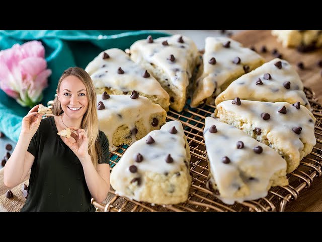 Tender and Rich Chocolate Chip Scones