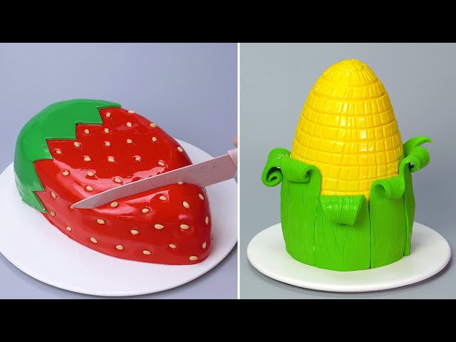 Yummy & Easy 3D Fondant Fruit Cake