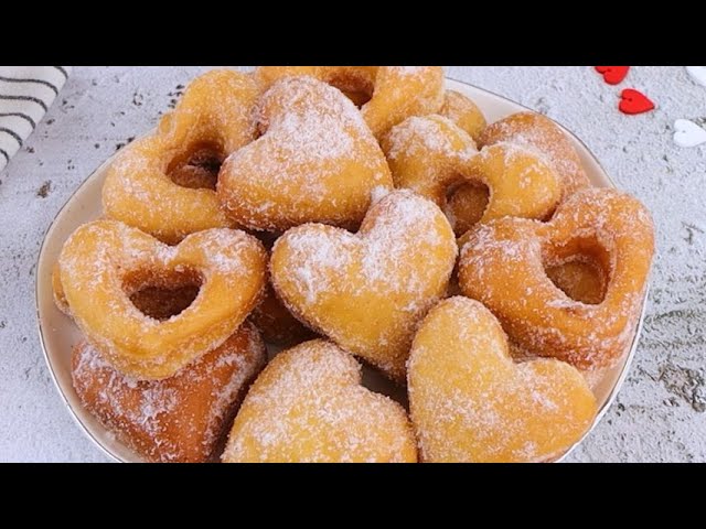 Heart shaped fritters