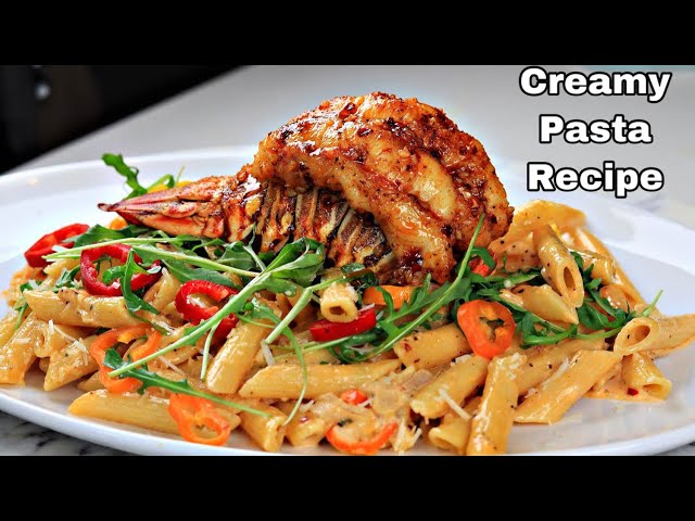 The Perfect Pasta With Honey Cajun Lobster tail