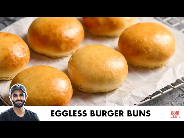 Eggless Burger Buns Recipe