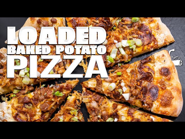 Loaded baked potato pizza
