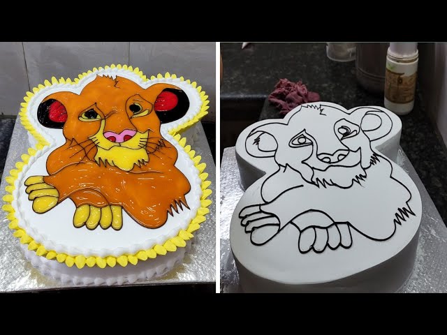 Tiger Birthday Cake Design