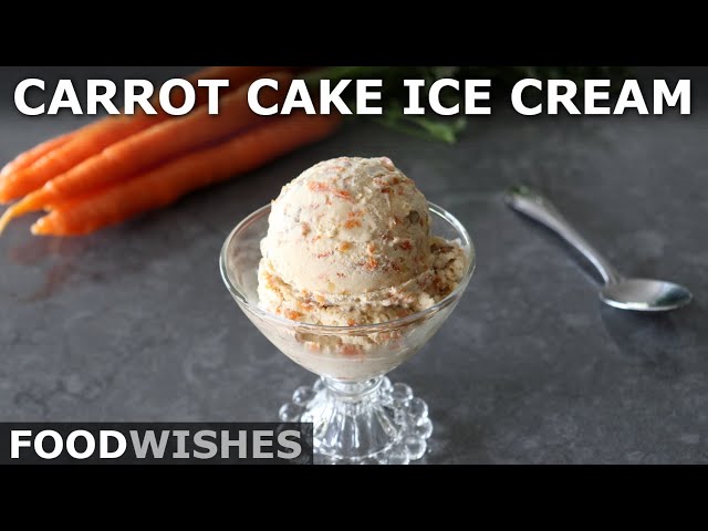 Carrot Cake Ice Cream - No Churn. Mix, Freeze, and Eat