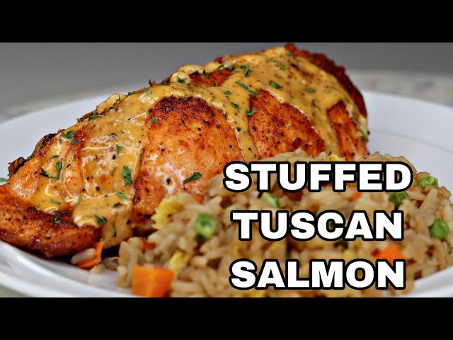 Stuffed Tuscan Salmon