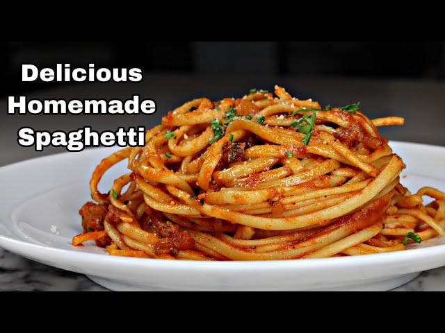 Delicious Homemade Spaghetti