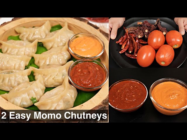 Red Momo Chutney and Nepali Style Momo Chutney
