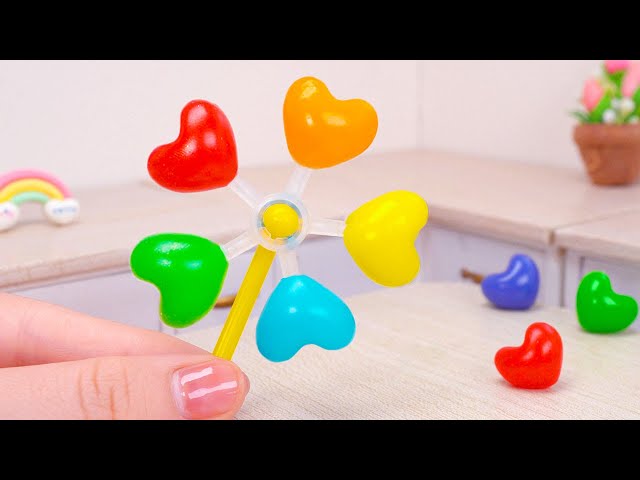 Special Rainbow Lollipop Wonderful Miniature Rainbow Lollipop Making
