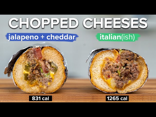 How to make a Lower Calorie Chopped Cheese that still tastes good