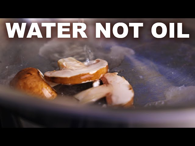 The wet method of cooking mushrooms