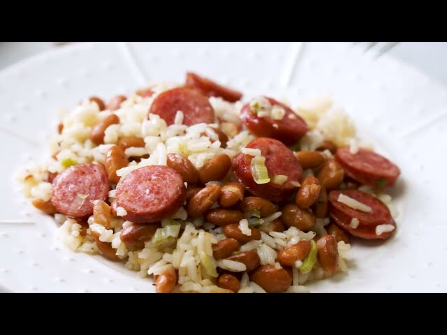 Brazilian Rice and Beans with Sausage