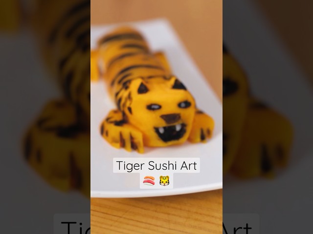 Tiger Sushi Roll Art