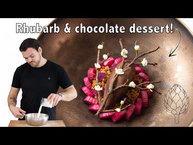 Perfect rhubarb & chocolate dessert