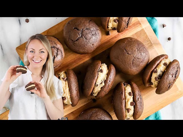 Whoopie Pies Stuffed with Edible Cookie Dough